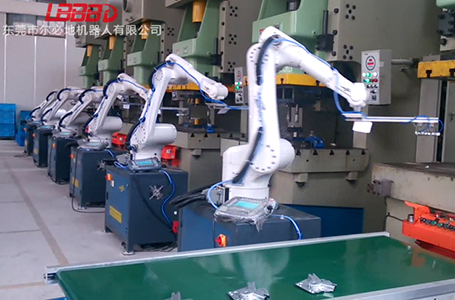 機床上下料機器人機械手臂客戶現(xiàn)場運行案例